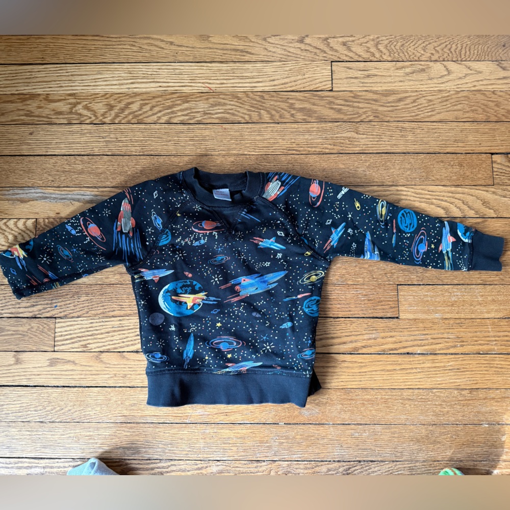 Hanna Andersson Space Sweatshirt - Size 4